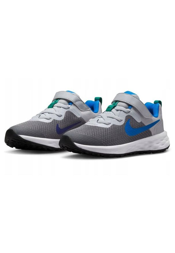 Buty Dziecięce Nike Revolution 6 Nn Psv. Kolor: szary. Model: Nike Revolution. Sport: turystyka piesza