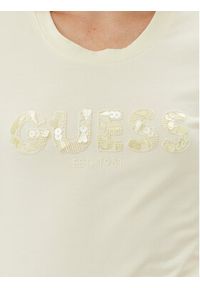 Guess T-Shirt W5GI17 J1314 Żółty Slim Fit. Kolor: żółty. Materiał: bawełna #3