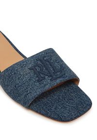 Lauren Ralph Lauren - LAUREN RALPH LAUREN Klapki Everley 802966836001 Niebieski. Kolor: niebieski. Materiał: materiał #6