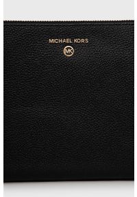 MICHAEL Michael Kors kopertówka skórzana 34S2GT9W3L kolor czarny. Kolor: czarny. Materiał: skórzane #3