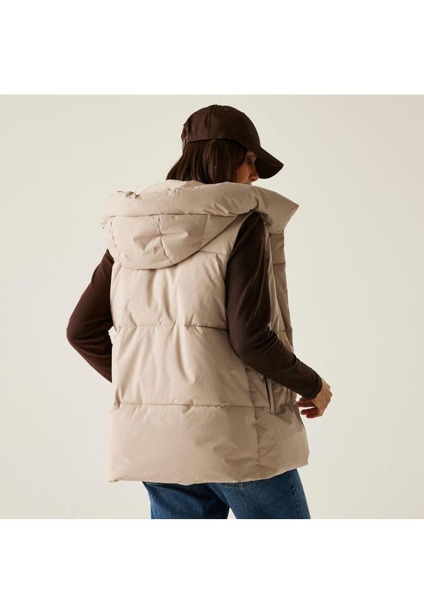 Regatta - Kamizelka damska ocieplana Kelse. Kolor: beżowy. Materiał: puch, materiał. Styl: elegancki
