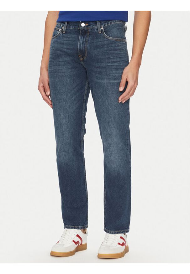 TOMMY HILFIGER - Tommy Hilfiger Jeansy Denton MW0MW38826 Niebieski Straight Fit. Kolor: niebieski