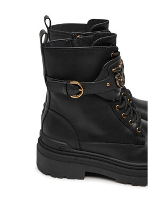 Pinko - PINKO Trapery Mia 07 SD0147 P001 Czarny. Kolor: czarny. Materiał: skóra