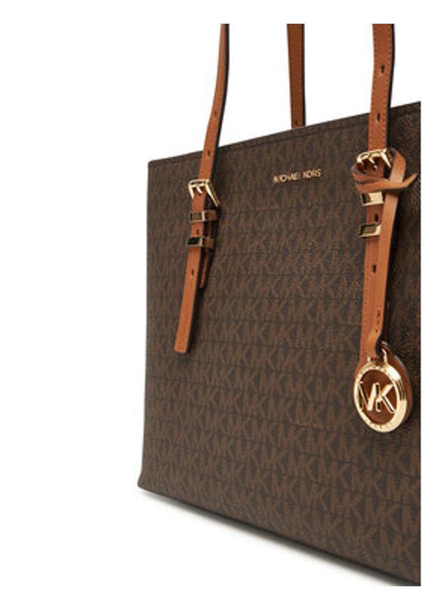 MICHAEL Michael Kors Torebka Quinn 30T5GQNT2B Brązowy. Kolor: brązowy. Materiał: skórzane