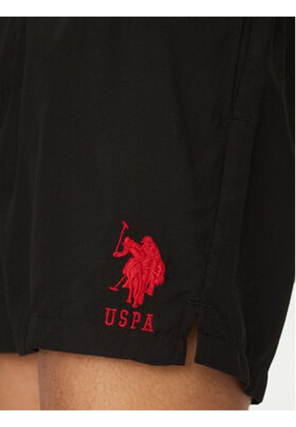 U.S. Polo Assn. Szorty kąpielowe MUP0769 Czarny Regular Fit. Kolor: czarny. Materiał: syntetyk