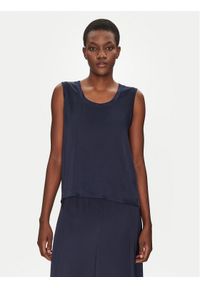 ViCOLO Bluzka TD0006 Granatowy Relaxed Fit. Kolor: niebieski. Materiał: wiskoza #1