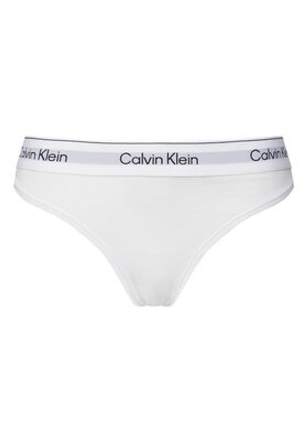 Calvin Klein Underwear Stringi LV00QF8518 Biały. Kolor: biały. Materiał: bawełna