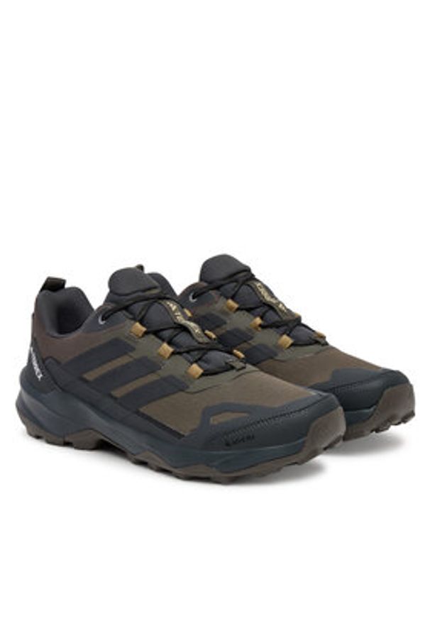 Adidas - adidas Trekkingi Terrex Skychaser AX5 GORE-TEX JQ2213 Khaki. Kolor: brązowy. Materiał: materiał. Technologia: Gore-Tex. Model: Adidas Terrex. Sport: turystyka piesza