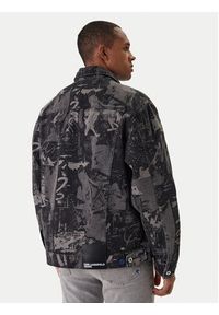 Karl Lagerfeld Jeans Kurtka jeansowa B1M14033 Szary Regular Fit. Kolor: szary. Materiał: bawełna #4