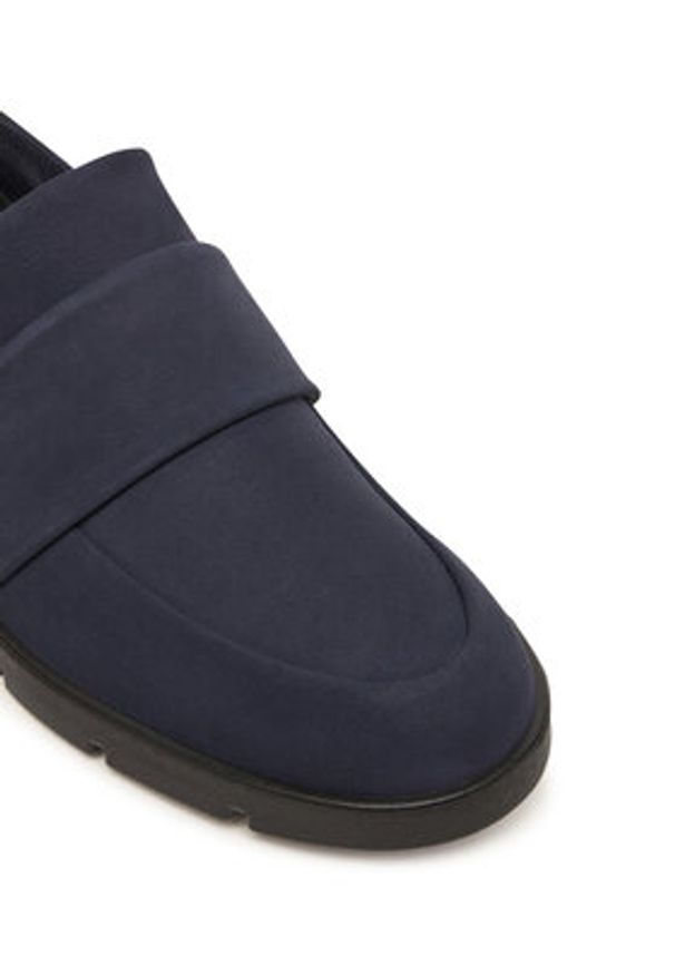 ecco - ECCO Półbuty Bella 28230302303 Granatowy. Kolor: niebieski. Materiał: nubuk, skóra