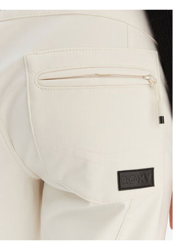 Roxy Spodnie snowboardowe Rising High ERJTP03295 Biały Skinny Fit. Kolor: biały. Materiał: syntetyk. Sport: snowboard