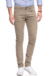 Lee - LEE SPODNIE MĘSKIE LUKE ANTILOPE L719WJ30 112119465. Materiał: sztruks