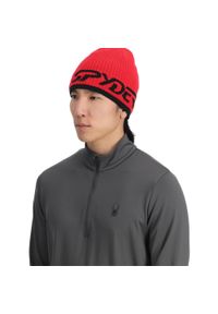 Czapka zimowa Spyder Logo. Kolor: czerwony. Sezon: zima. Styl: sportowy #1