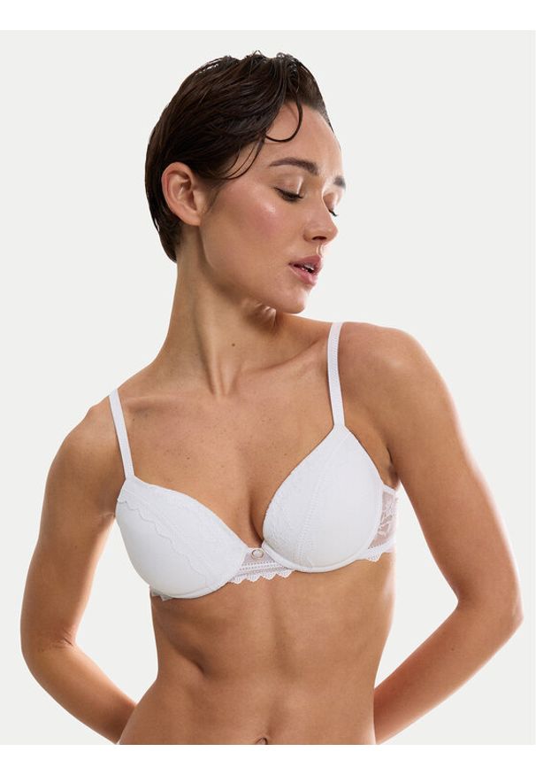 Triumph Biustonosz z fiszbiną Comfort Allure 10226435 Biały. Kolor: biały. Materiał: syntetyk