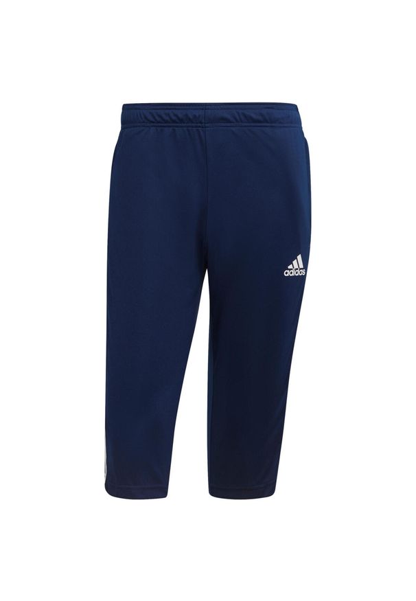 Adidas - Tiro 21 3/4 spodnie 473. Kolor: niebieski