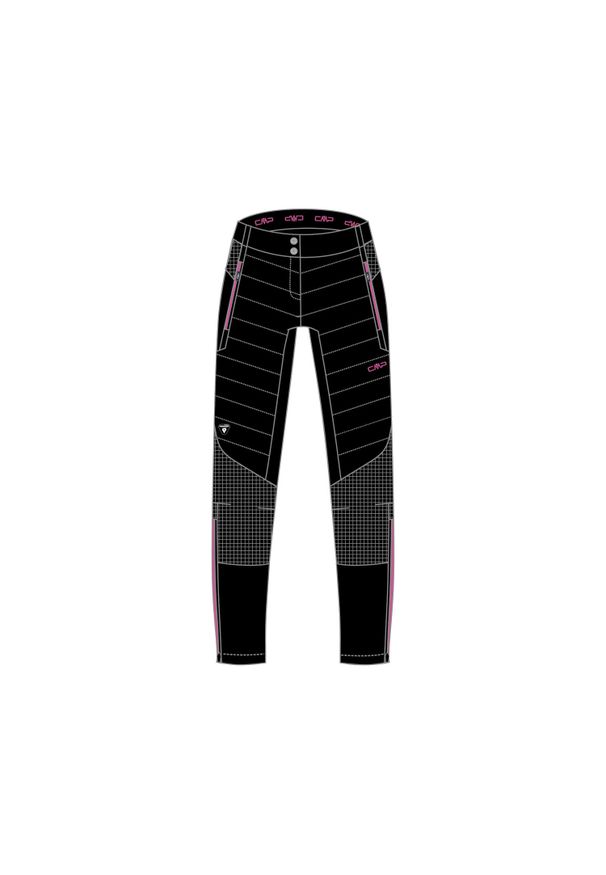 Spodnie damskie turystyczne CMP 39T0056. Kolor: różowy, wielokolorowy, czarny. Sezon: lato. Sport: turystyka piesza