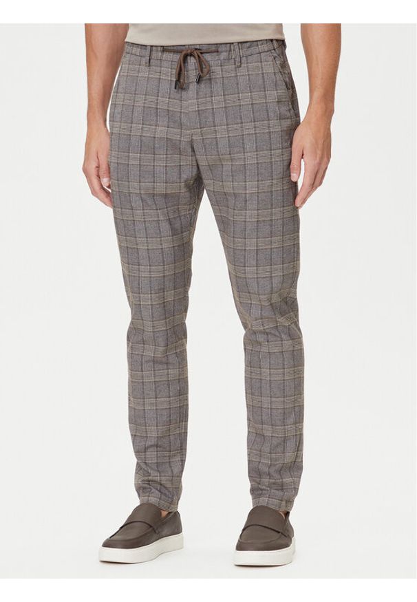 JOOP! Jeans Spodnie materiałowe 15 JJF-81Maxton 30047667 Beżowy Modern Fit. Kolor: beżowy. Materiał: wiskoza