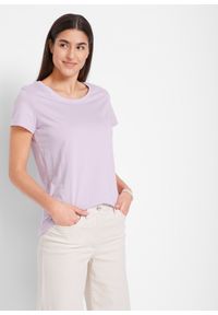 bonprix - Shirt z okrągłym dekoltem (5 szt.), krótki rękaw. Kolor: różowy. Materiał: jersey. Długość rękawa: krótki rękaw. Długość: krótkie