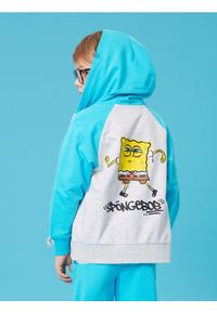 Sinsay - Rozpinana bluza z kapturem SpongeBob - szary. Typ kołnierza: kaptur. Kolor: szary
