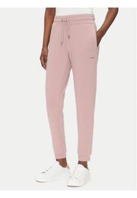 EA7 Emporio Armani Spodnie dresowe 8NTP66 TJ9RZ U4079 Różowy Regular Fit. Kolor: różowy. Materiał: syntetyk