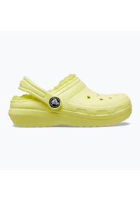 Klapki dziecięce Crocs Classic Lined. Kolor: żółty