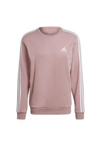 Adidas - Bluza adidas Essentials French Terry 3-Stripes. Kolor: wielokolorowy, biały, fioletowy. Sport: fitness