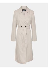Pieces Trencz Scarlett 17146474 Beżowy Regular Fit. Kolor: beżowy. Materiał: syntetyk #7