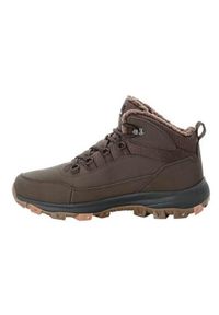 Buty do chodzenia męskie Jack Wolfskin Everquest Mid Texapore. Wysokość cholewki: za kostkę. Kolor: brązowy. Materiał: materiał, syntetyk. Szerokość cholewki: normalna. Sport: turystyka piesza