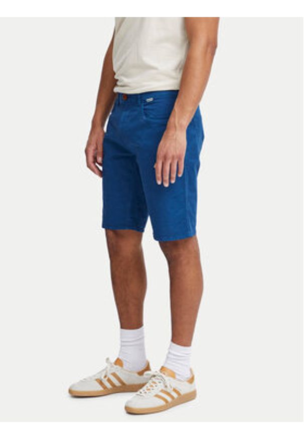Blend Szorty materiałowe 20716713 Granatowy Slim Fit. Kolor: niebieski. Materiał: bawełna