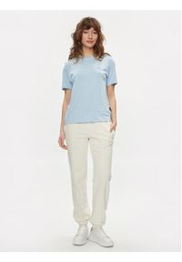 Napapijri T-Shirt S-Nina NP0A4H87 Błękitny Regular Fit. Kolor: niebieski. Materiał: bawełna