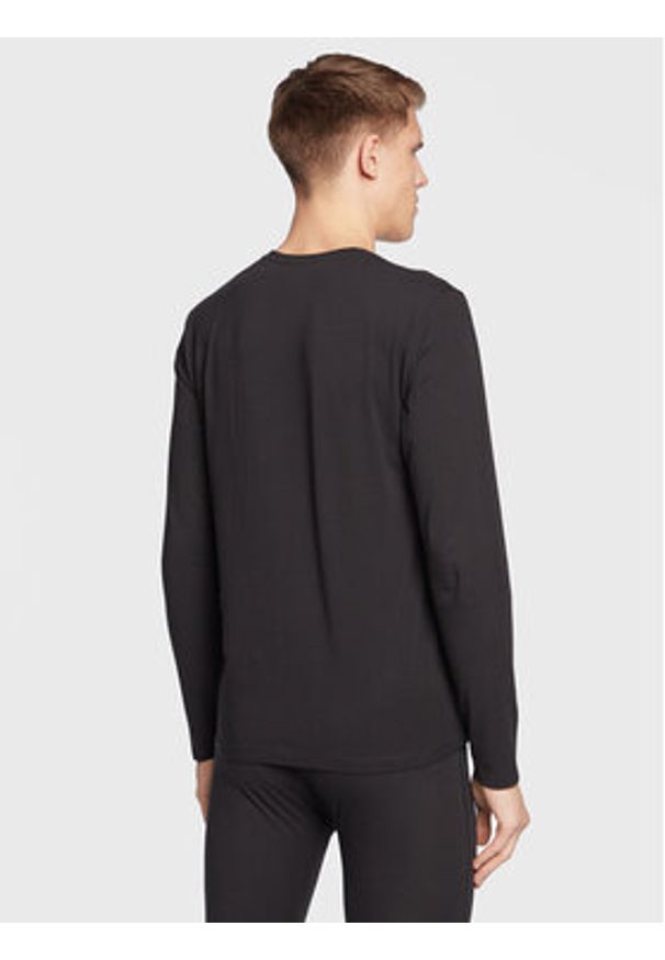 Hugo Longsleeve 50485298 Czarny Regular Fit. Kolor: czarny. Materiał: bawełna. Długość rękawa: długi rękaw
