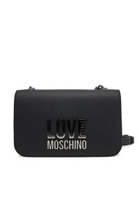 Love Moschino - LOVE MOSCHINO Torebka JC4254PP0MKD000B Czarny. Kolor: czarny. Materiał: skórzane
