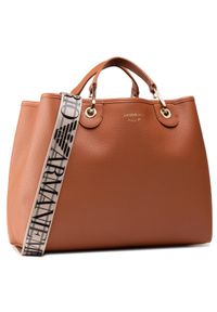 Emporio Armani Torebka Y3D165 YFO5B 85550 Brązowy. Kolor: brązowy. Materiał: skórzane