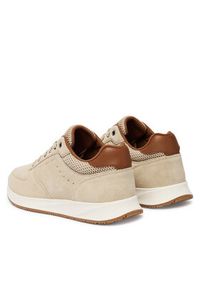 TOMMY HILFIGER - Tommy Hilfiger Sneakersy Newport Mix FM0FM05835 Beżowy. Kolor: beżowy. Materiał: zamsz, skóra #4