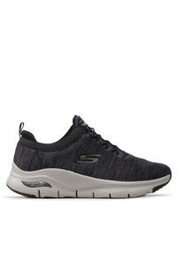 skechers - Skechers Sneakersy Waveport 232301/BKGY Szary. Kolor: szary. Materiał: materiał #1