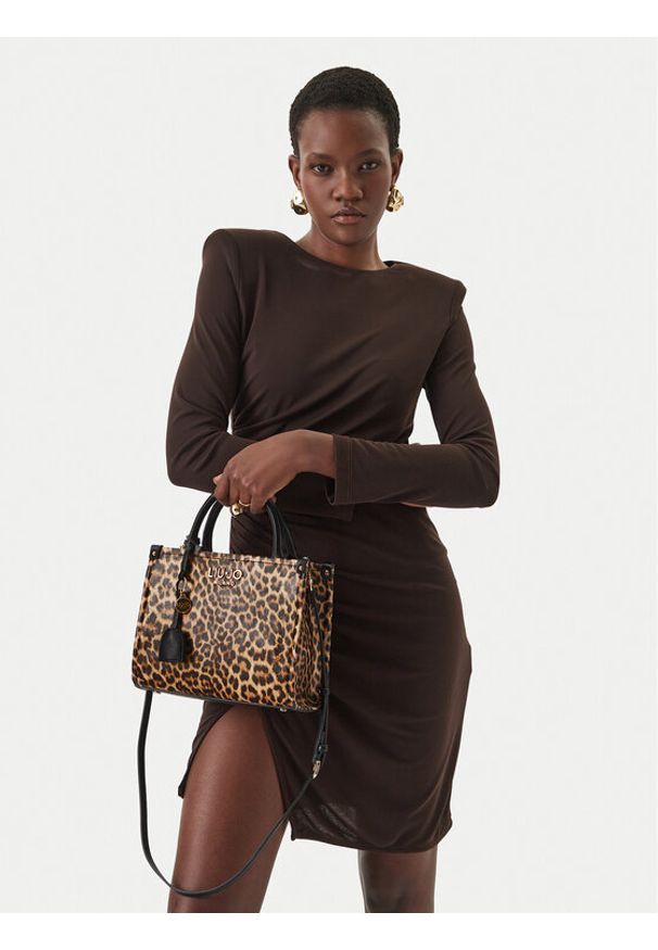 Liu Jo Torebka AA6192 E1119 Brązowy. Kolor: brązowy. Materiał: skórzane
