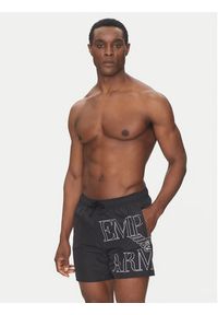 Emporio Armani Underwear Szorty kąpielowe EM000583 AF12326 UC001 Czarny Regular Fit. Kolor: czarny. Materiał: syntetyk #4