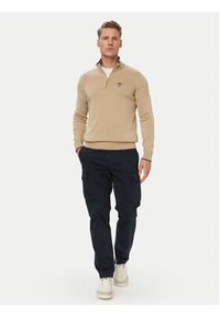 Aeronautica Militare Sweter 262MA1670UL00506 Beżowy Regular Fit. Kolor: beżowy. Materiał: bawełna #2