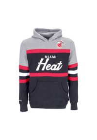 Mitchell & Ness - Bluza z kapturem Miami Heat NBA Head Coach. Typ kołnierza: kaptur. Kolor: czarny. Sport: koszykówka #1