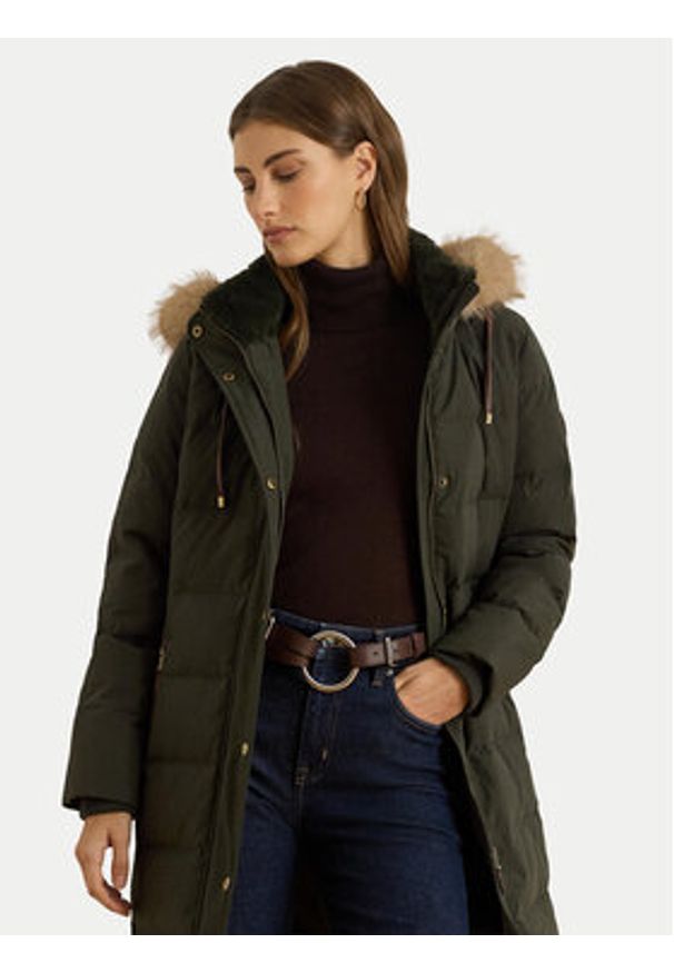 Lauren Ralph Lauren - LAUREN RALPH LAUREN Kurtka puchowa 297957509006 Zielony Regular Fit. Kolor: zielony. Materiał: syntetyk