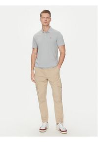 Napapijri Polo Ealis NP0A4H8B Szary Regular Fit. Typ kołnierza: polo. Kolor: szary. Materiał: bawełna #3