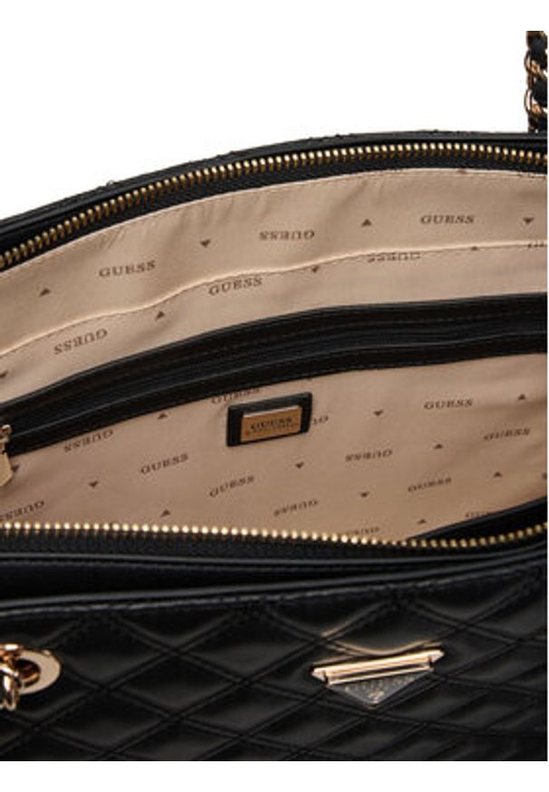 Guess Torebka Giully II HWQG96 73240 Czarny. Kolor: czarny. Materiał: skórzane