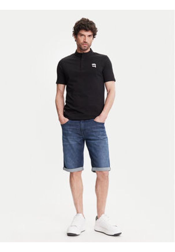 Karl Lagerfeld - KARL LAGERFELD Szorty jeansowe 265820 552833 Granatowy Regular Fit. Kolor: niebieski. Materiał: bawełna