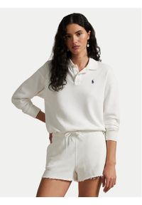 Polo Ralph Lauren Bluza 211965097002 Biały Relaxed Fit. Typ kołnierza: polo. Kolor: biały. Materiał: bawełna