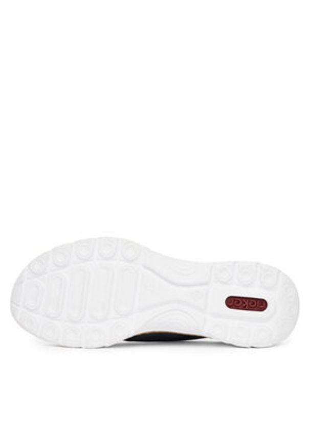 Rieker Sneakersy N42F3-14 Granatowy. Kolor: niebieski. Materiał: materiał