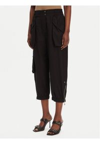 Pinko - PINKO Spodnie materiałowe Vedrai 104704 A2ER Czarny Regular Fit. Kolor: czarny. Materiał: bawełna