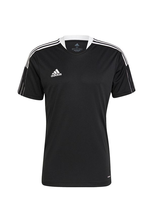 Adidas - Koszulka męska adidas Tiro 21 Training Jersey. Kolor: wielokolorowy, czarny, biały. Materiał: jersey