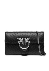 Pinko - PINKO Torebka Love One Wallet Light AI 25-26 PLTT 105344 A2JC Czarny. Kolor: czarny. Materiał: skórzane #6