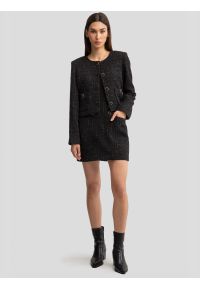 Big-Star - Spódnica damska mini z dodatkiem wełny czarna Felicia 906. Kolor: czarny. Materiał: wełna. Sezon: zima, jesień. Styl: elegancki, klasyczny #3