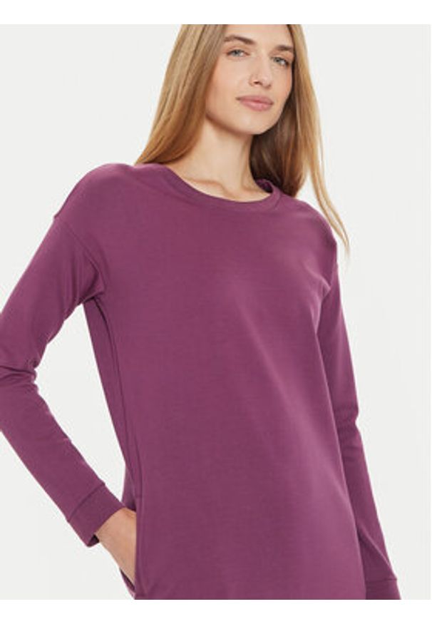 Tatuum Sukienka codzienna Semiraka T2304.196B Fioletowy Loose Fit. Okazja: na co dzień. Kolor: fioletowy. Materiał: wiskoza. Typ sukienki: proste. Styl: casual